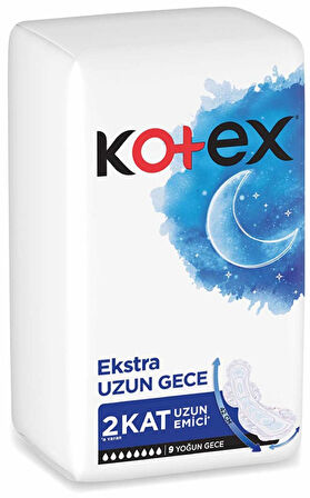 Kotex Hijyenik Ped Ekstra Uzun Gece 81 Li Set (9PK*9)