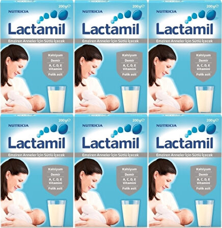 Nutrıcıa Lactamil 200GR (Emziren Anneler İçin Sütlü İçeçek) (6 Lı Set)