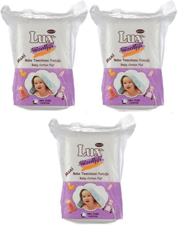 Lüx Bebek Temizleme Pamuğu 180 Adet (3Pk*60)