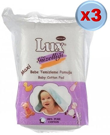 Lüx Bebek Temizleme Pamuğu 180 Adet (3Pk*60)