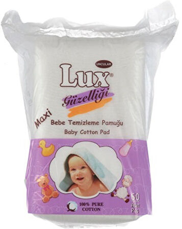 Lüx Bebek Temizleme Pamuğu 180 Adet (3Pk*60)