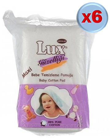 Lüx Bebek Temizleme Pamuğu 360 Adet (6Pk*60)