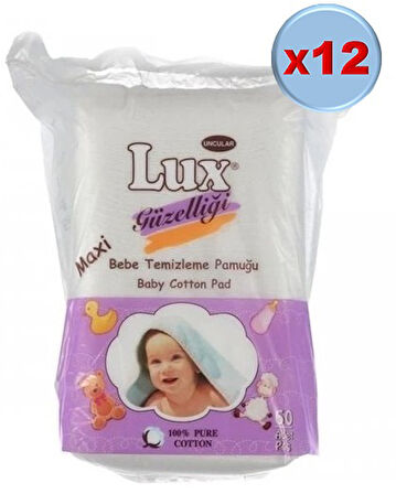 Lüx Bebek Temizleme Pamuğu 720 Adet (12Pk*60)