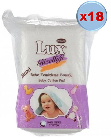 Lüx Bebek Temizleme Pamuğu 1080 Adet (18Pk*60)