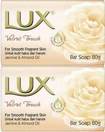 Lux Sabun 80GR Velvet Touch (Kadife Dokunuş) (2 Li Set)