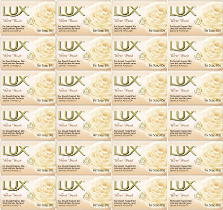 Lux Sabun 80GR Velvet Touch (Kadife Dokunuş) (24 Lü Set)