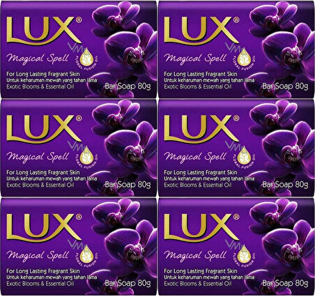 Lux Sabun 80GR Magicial Spell (Sihirli Tılsım) (6 Lı Set)