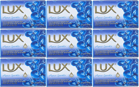 Lux Sabun 80GR Aqua Sparkle (Su Gibi Işıltı) (9 Lu Set)