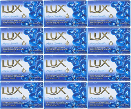 Lux Sabun 80GR Aqua Sparkle (Su Gibi Işıltı) (12 Li Set)