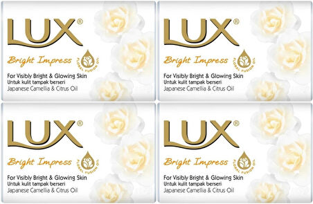Lux Sabun 80GR Bright Impress (Etkileyici Parlaklık) (4 Lü Set)