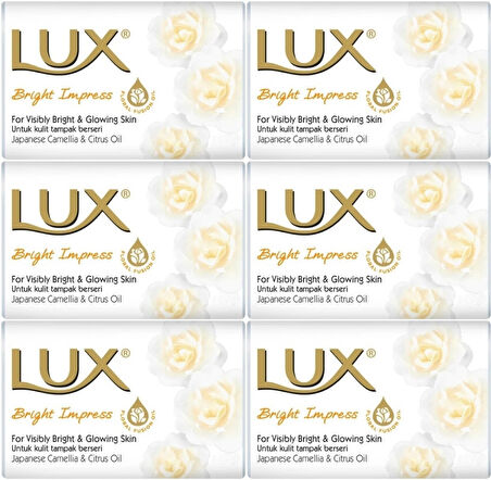 Lux Sabun 80GR Bright Impress (Etkileyici Parlaklık) (6 Lı Set)