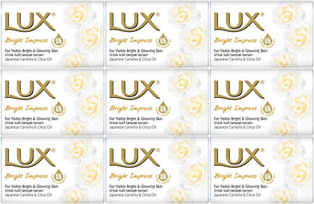Lux Sabun 80GR Bright Impress (Etkileyici Parlaklık) (9 Lu Set)