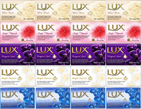 Lux Sabun 80GR (Karma 20 Li Set) Soft Touch/Velvet Touch/Magicial Spell/Aqua Sparke/Bright Impress
