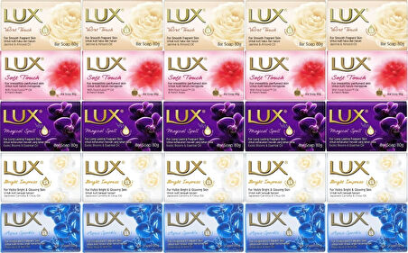 Lux Sabun 80GR (Karma 25 Li Set) Soft Touch/Velvet Touch/Magicial Spell/Aqua Sparke/Bright Impress