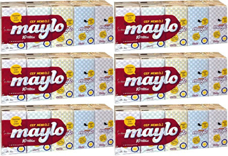 Maylo Cep Kağıt Mendil 60 Lı Set (6PK*10)
