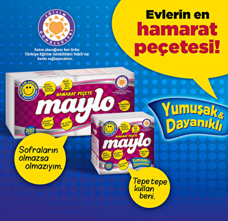 Maylo Peçete 100 Adet (30*30cm) (24 Lü Set) 1 Koli