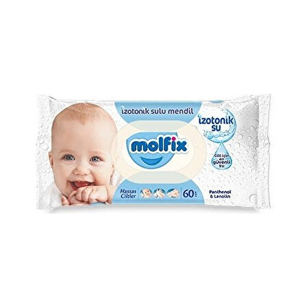 Molfix Islak Havlu Mendil İzotonik Hassas Ciltler 24 Lü Set 60 Yaprak Plastik Kapaklı