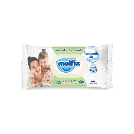 Molfix Islak Havlu Mendil İzotonik Ferah Temizlik 24 Lü set 60 Yaprak Plastik Kapaklı