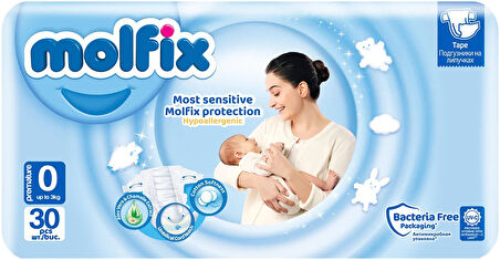 Molfix Bebek Bezi Ekonomik Beden:0 (0-3KG) Prematüre 60 Adet