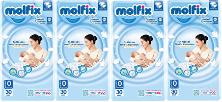 Molfix Bebek Bezi Ekonomik Beden:0 (0-3KG) Prematüre 120 Adet