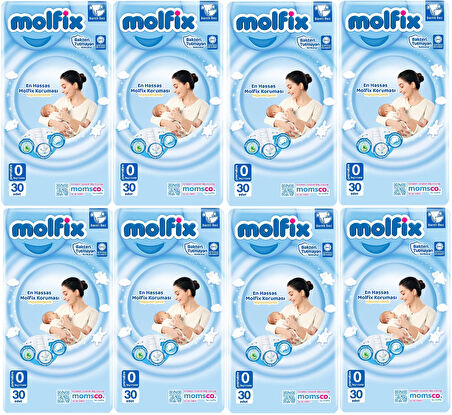 Molfix Bebek Bezi Ekonomik Beden:0 (0-3KG) Prematüre 240 Adet