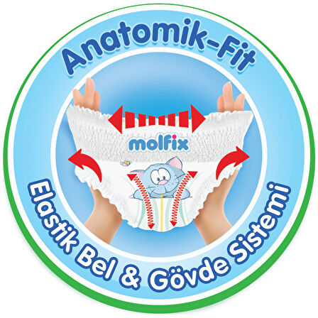 Molfix Külot Bebek Bezi Beden:7 (19+KG) XX Large 216 Adet Ekstra Dev Avantaj Pk