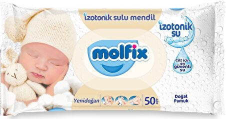 Molfix Bebek Bezi Beden:2 (3-6Kg) Mini 80 Adet Fırsat Pk + 3 Adet Islak Mendil