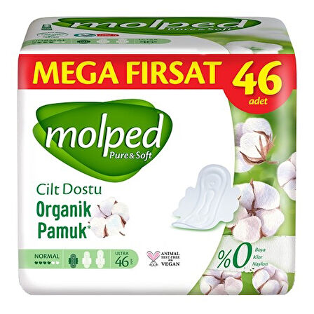 Molped Pure&Soft Hijyenik Ped Normal 138 (3PK*46) Adet Mega Pk