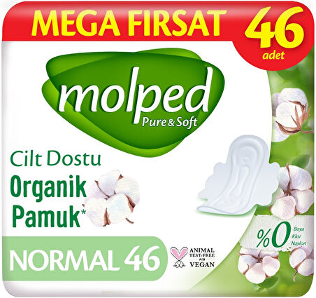 Molped Pure&Soft Hijyenik Ped Normal 138 (3PK*46) Adet Mega Pk