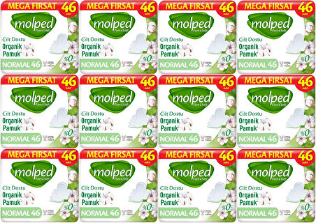 Molped Pure&Soft Hijyenik Ped Normal 552 (12PK*46) Adet Mega Pk