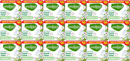 Molped Pure&Soft Hijyenik Ped Normal 828 (18PK*46) Adet Mega Pk