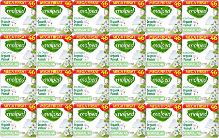 Molped Pure&Soft Hijyenik Ped Normal 1104 (24PK*46) Adet Mega Pk