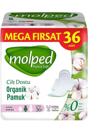 Molped Uzun Pure&soft Hijyenik Ped180 (5PK*36) Adet Mega Pk