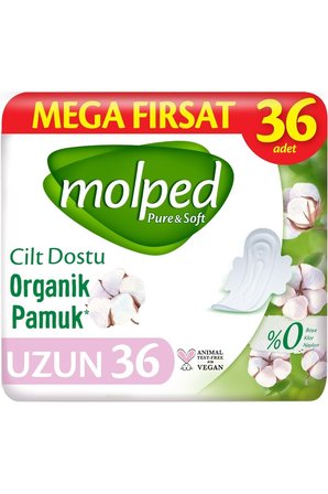 Molped Uzun Pure&soft Hijyenik Ped180 (5PK*36) Adet Mega Pk