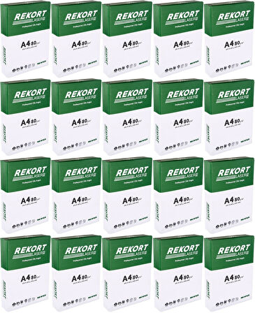 Mopak Rekort A4 80GR/M2 Fotokopi Kağıdı 10000 Adet (20PK*500)