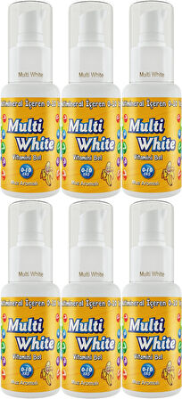 Multi White Diş Macunu 50ML Muz Aromalı Bol Vitaminli (0-10 Yaş) (6 Lı Set)