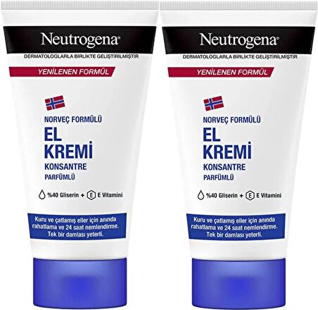 Neutrogena El Bakım Kremi 50ML Parfümlü (2 Li Set)