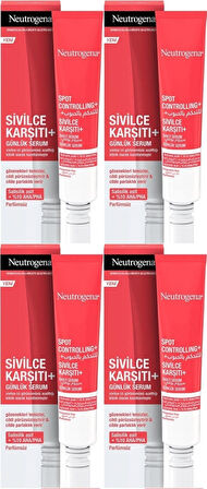 Neutrogena Spot Controlling Sivilce Karşıtı Serum 30ML (4 Lü Set)