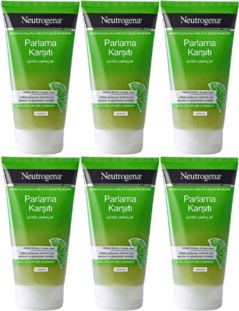 Neutrogena Parlama Karşıtı Yağsız Peeling Jel 150ML (6 Lı Set)