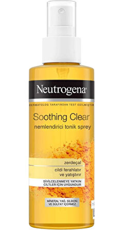 Neutrogena Soothing Clear Yüz Bakım Nemlendirici Tonik Spreyi 125ML (4 Lü Set)