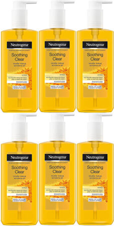 Neutrogena Soothing Clear Micellar Yüz Temizleme Jeli 200ML (6 Lı Set)