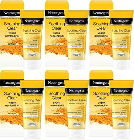 Neutrogena Soothing Clear Yağsız Nemlendirici 75ML (6 Lı Set)