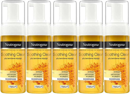 Neutrogena Soothing Clear Yüz Temizleme Köpüğü 150ML (5 Li Set)
