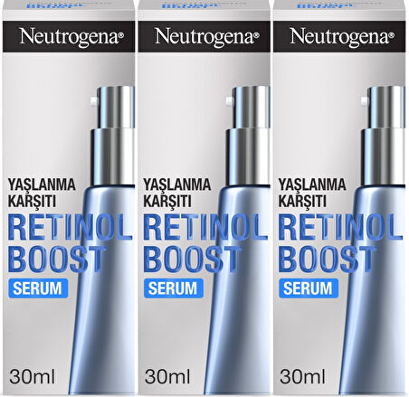 Neutrogena Retinol Boost Serum Antiaging 30ML (Yaşlanma Karşıtı Serum) (3 Lü Set)