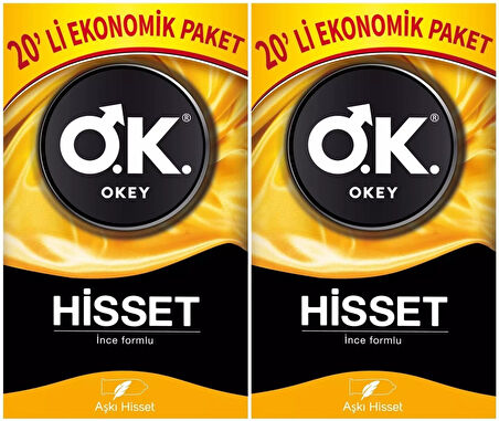Okey Prezervatif 40 Adet Hisset Ekonomik Pk (2PK*20)