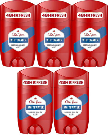 Old Spice WhiteWater Stick Roll-On Men/Erkek Deodorant 50ML (5 Li Set)