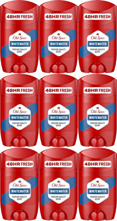 Old Spice WhiteWater Stick Roll-On Men/Erkek Deodorant 50ML (9 Lu Set)