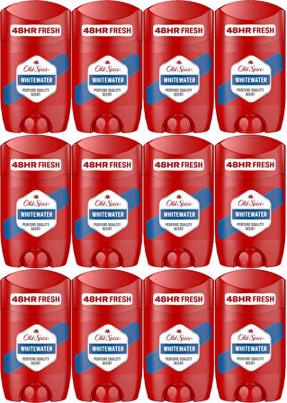 Old Spice WhiteWater Stick Roll-On Men/Erkek Deodorant 50ML (12 Li Set)