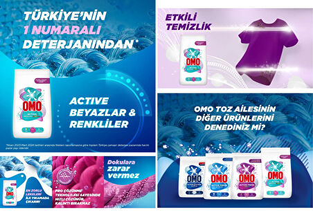 Omo Matik Toz Çamaşır Deterjanı 9KG Beyazlar ve Renkliler (60 Yıkama) + 10KG Canlı Renkler
