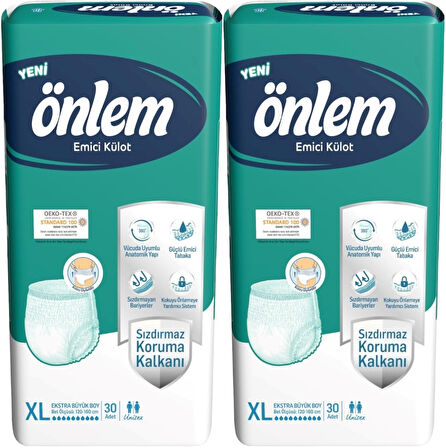 Önlem Emici Külot Hasta Bezi XL Extra Large Büyük (60 Adet)